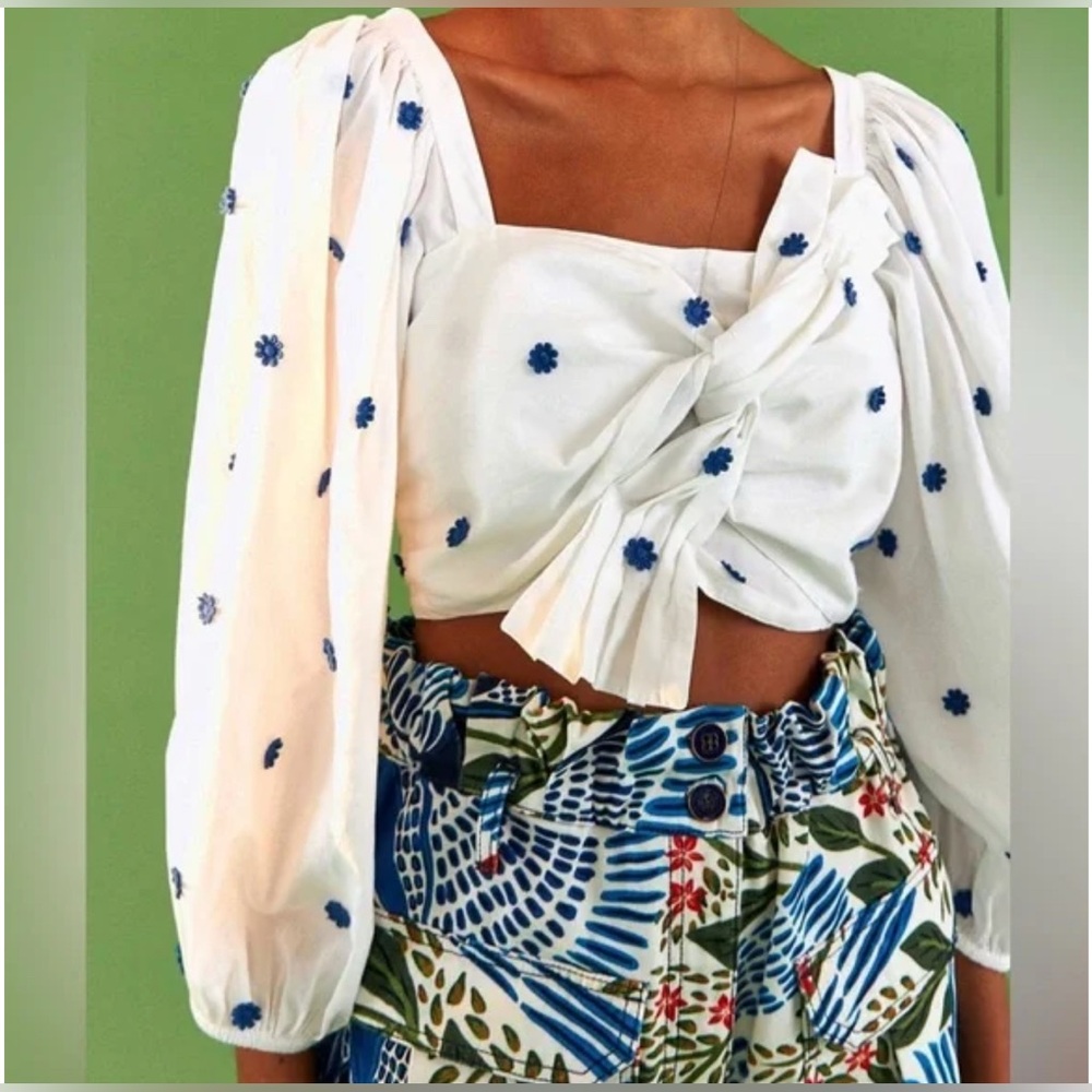FARM Rio Flowers Crop Top